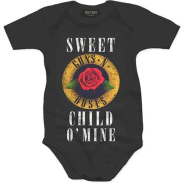 Guns N Roses Kids Baby Grow: Child O' Mine Rose