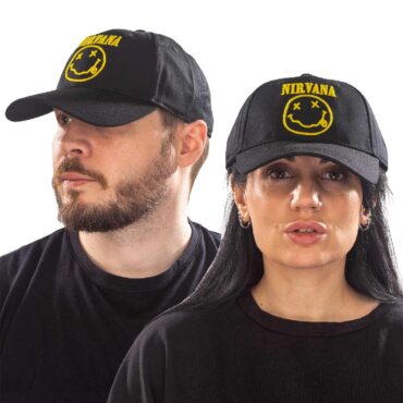 Nirvana Baseball Cap: Logo & Smiley