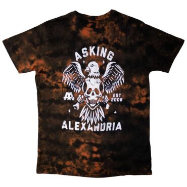 Asking Alexandria T-Shirt: Eagle Skull (Wash Collection)
