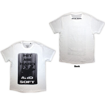 Billie Eilish T-Shirt: Hit Me Hard And Soft Falling (Back Print)