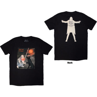 David Gilmour T-Shirt: Luck & Strange Fortuna E Strano (Black) (Back Print & Ex-Tour)